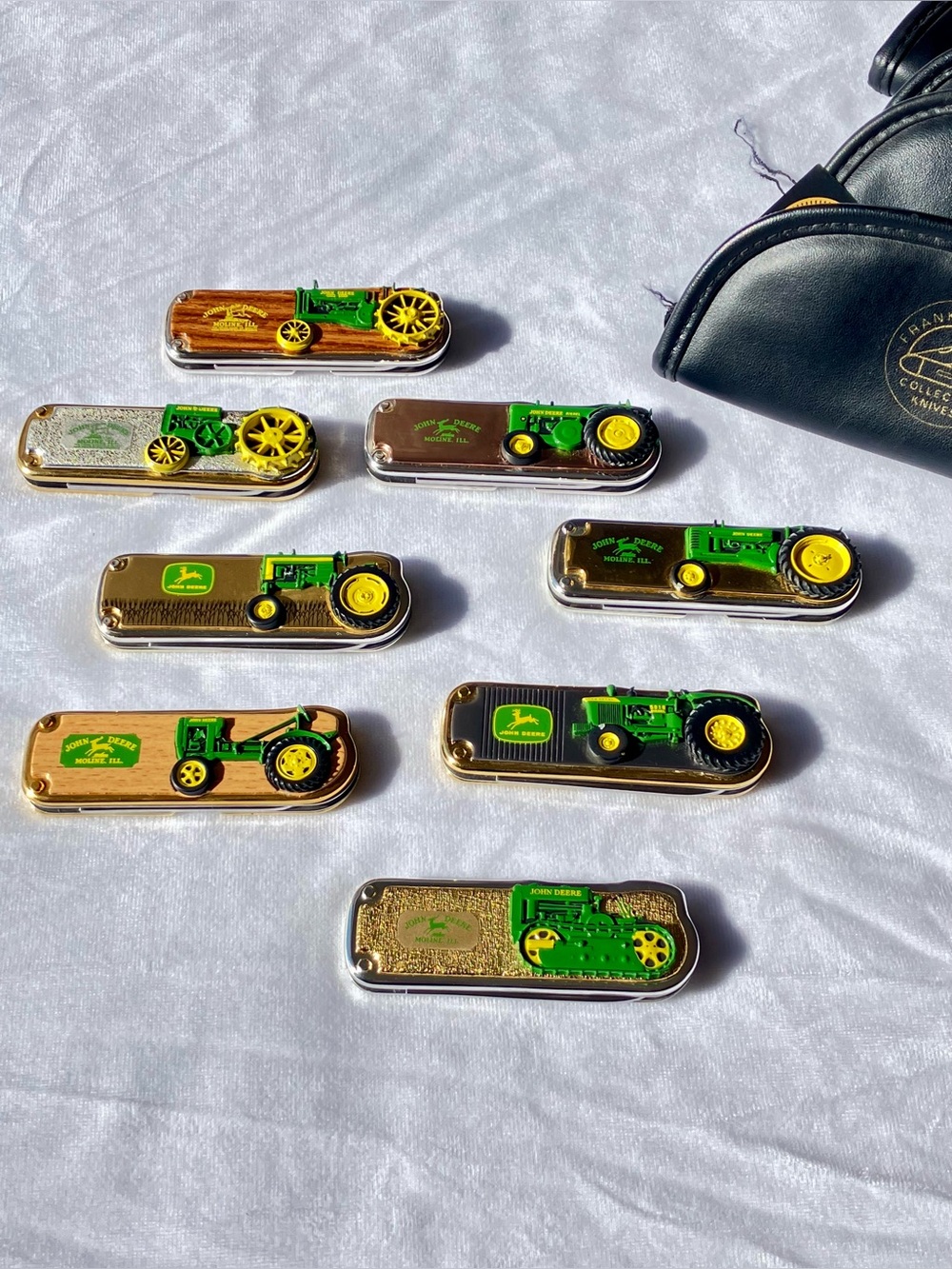 Vintage John Deere Tractor Knives Franklin Mint